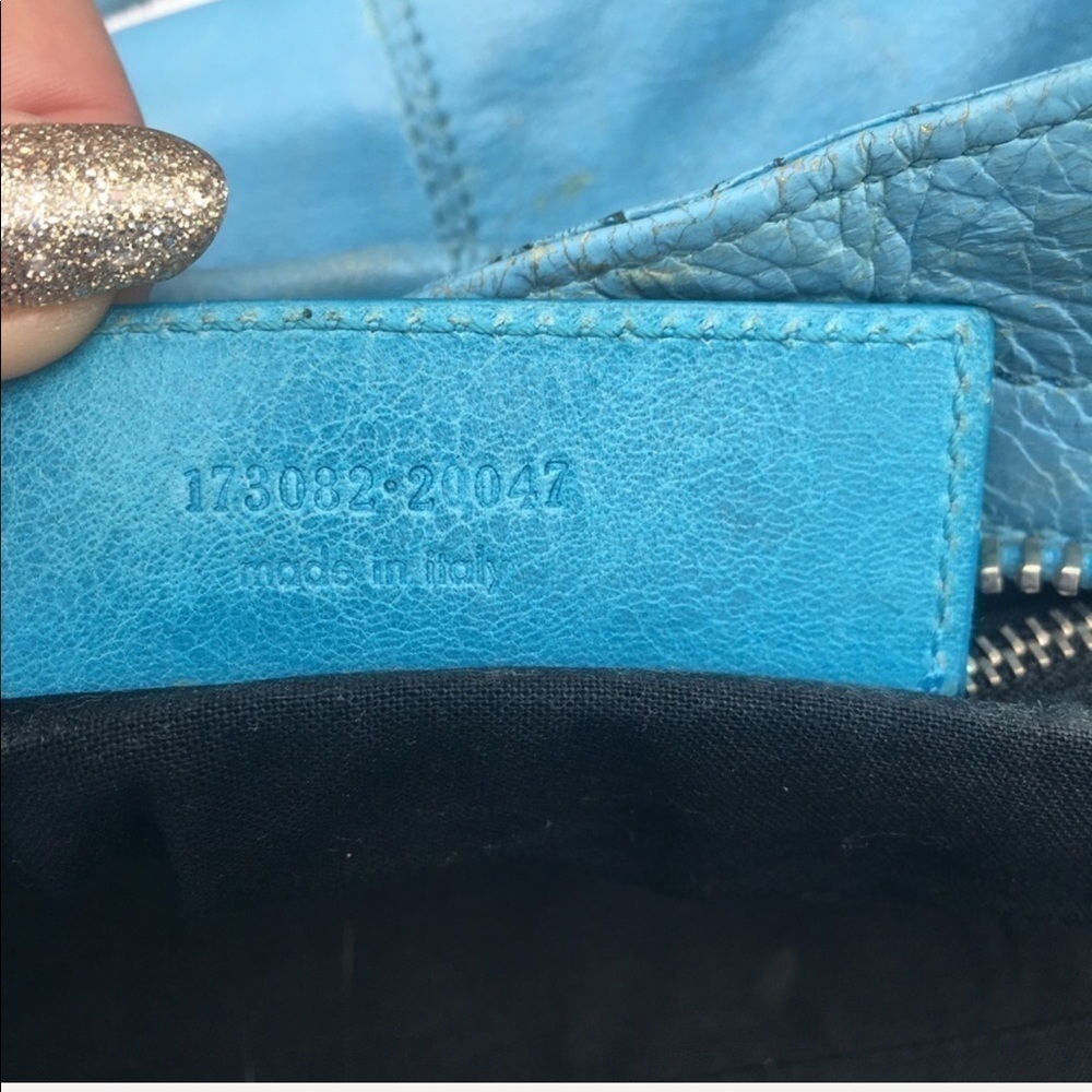 BALENCIAGA PARIS 🎉CITY BAG in First turquoise. - Picture 8 of 12